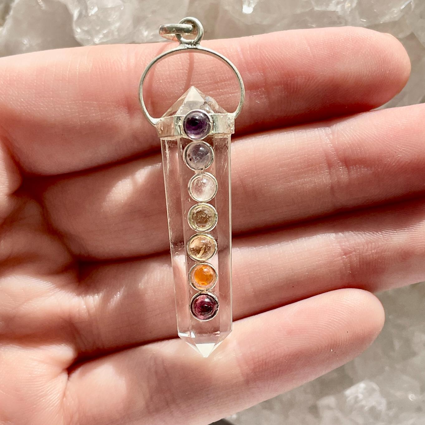 Clear Quartz - Chakra DT Pendant Clear Quartz - Chakra DT Pendant